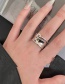 Fashion Silver Alloy Geometric Opening Adjustable Ring