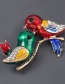 Fashion A Pair Of Birds A Pair Of Bird Brooches With Alloy Dripping And Diamonds
