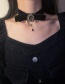 Fashion Black Velvet Diamond Pearl Geometric Alloy Necklace