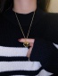 Fashion Golden Love Pendant Alloy Double Necklace