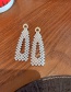 Fashion Drop Shape Drop Shaped Pearl Hollow Long Geometric Earrings