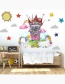 Fashion 40*80cmx2 Pieces In Bag Packaging Unicorn Castle Living Room Bedroom Children S Room Wall Sticker
