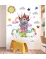Fashion 40*80cmx2 Pieces In Bag Packaging Unicorn Castle Living Room Bedroom Children S Room Wall Sticker