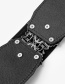 Fashion Black-gun Buckle Maple Leaf Elastic Belt