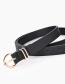 Fashion Black Pure Color Pin Buckle Alloy Small Belt
