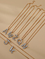 Fashion X Alloy Diamond Letter Necklace