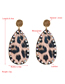 Fashion Leopard Pu Leather Double-sided Printing Leopard Earrings