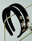 Fashion Oval Pearl Alloy Inlaid Pearl Flower Rhinestone Fabric Hair Band