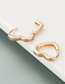 Fashion Golden Brass Micro Inlaid Zircon Heart Earrings