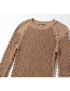 Fashion Black Heavy Industry Three-dimensional Jacquard Crocheted Round Neck Sweater Sweater