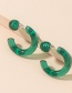 Fashion Emerald Earrings Acrylic Geometric Earrings