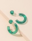 Fashion Emerald Earrings Acrylic Geometric Earrings