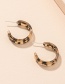 Fashion Leopard Earrings Geometric Leopard Print Resin Earrings
