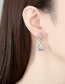 Fashion Silver Color Copper Drop Earrings