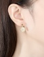Fashion Gold Color Copper Flower Round Earrings