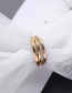 Fashion Number 6 Alloy Wave Hollow Wide Edge Ring