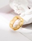 Fashion 6th Floor Glossy Irregular Geometric Concave-convex Rings Without Pierced