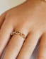 Fashion Number 6 Pig Nose Alloy Hollow Ring