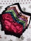Fashion Skin Powder Two-piece Silk Sling Lace Underwear Nightdress