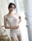 Fashion White Transparent Lace Nightdress Skirt