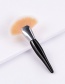 Fashion Pregnant Belly Black Single Nylon Brush With Wooden Handle