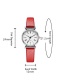 Fashion White Thin Strap Roman Scale Quartz Watch