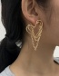 Fashion White K Alloy Love Chain Multilayer Earrings