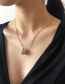 Fashion Gold Color Alloy Round Bead Thin Chain Necklace