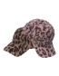 Fashion Khaki Leopard Print Faux Rabbit Fur Cap