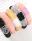 Fashion Black And White Two-color Stitching Acrylic Wide-side Sponge Beaded Headband