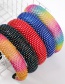 Fashion Black Ab Color Grid Resin Diamond-studded Wide-brimmed Sponge Headband