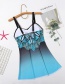Fashion Printing Printed Skirt Split Swimsuit