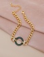 Fashion White Copper Inlaid Zircon Ring Bracelet