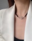 Fashion Black Beaded Stitching Irregular Necklace