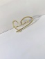 Fashion Gold Color Alloy Hollow Love Two Finger Ring
