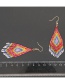 Fashion Brown Tassel Rice Beads Handmade Rainbow Beaded Earrings