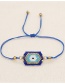 Fashion Blue Eye Beaded Rice Beads Handmade Bracelet