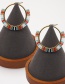 Fashion Color Mixing Geometric Rice Beads Handmade Beaded Round Earrings