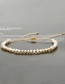 Fashion Golden Natural Freshwater Pearl Rice Bead Woven Gradient Bracelet