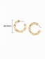Fashion Golden Color Geometric Circle Alloy Bamboo Earrings