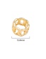 Fashion Golden Color Chain Buckle Cross Men S Ring