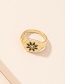 Fashion Golden Color Flower Dripping Geometric Alloy Ring