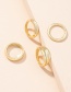 Fashion Ring Set Geometric Circle Alloy Ring