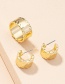Fashion Set-3 Geometric Circle Alloy Earrings Ring Set