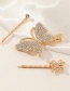 Fashion Suit Diamond Butterfly Alloy Hair Clip Set