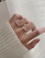 Fashion Cross Section Love Cross Diamond Adjustable Open Ring
