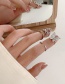 Fashion Bow Knot Butterfly Micro Inlaid Zircon Opening Adjustable Nail Ring