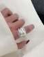 Fashion Irregular Flash Diamond Geometric Metal Irregular Transparent Fog Line Ring