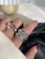 Fashion Irregular Flash Diamond Geometric Metal Irregular Transparent Fog Line Ring