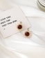 Fashion Gold Color Diamond And Pearl Round Alloy Earrings